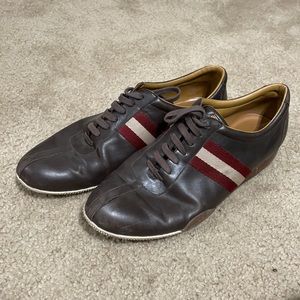 Bally lace up tennis shoes